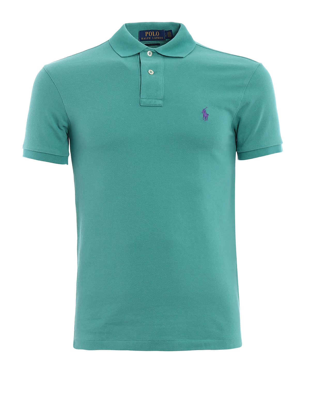 Polo shirts Polo Ralph Lauren - Purple logo classic polo shirt ...
