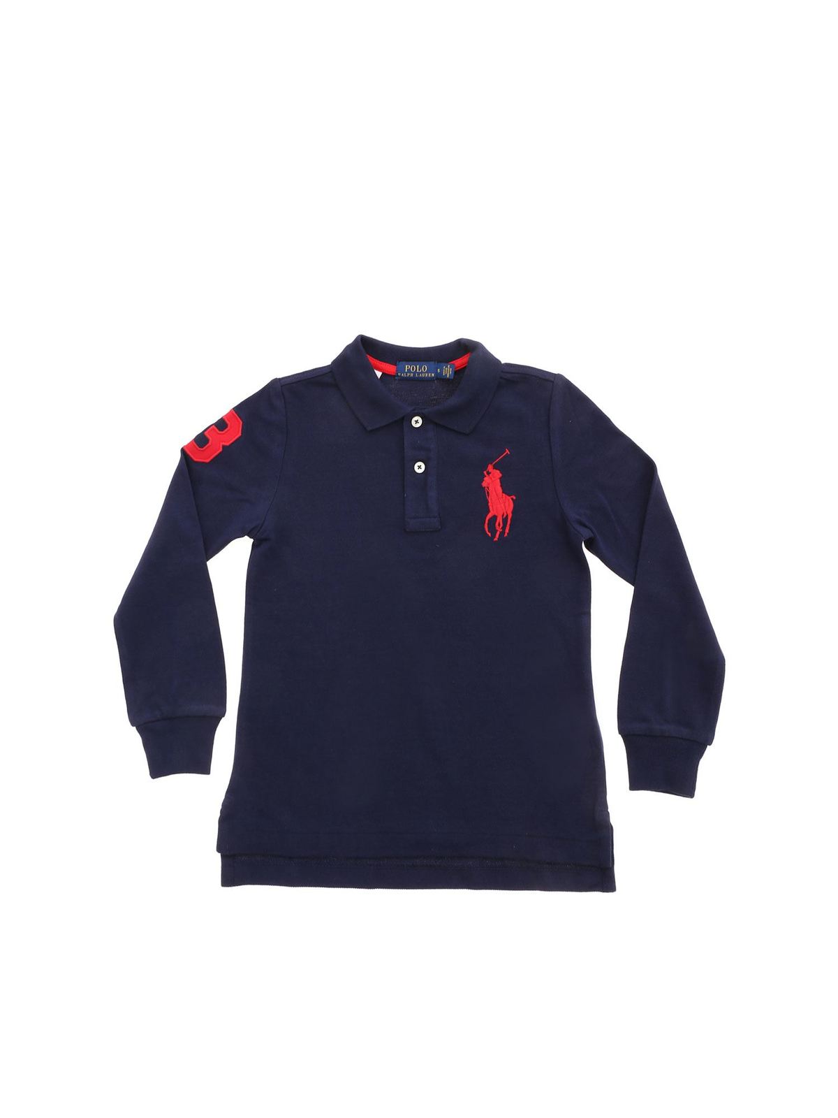 blue and red ralph lauren polo shirt