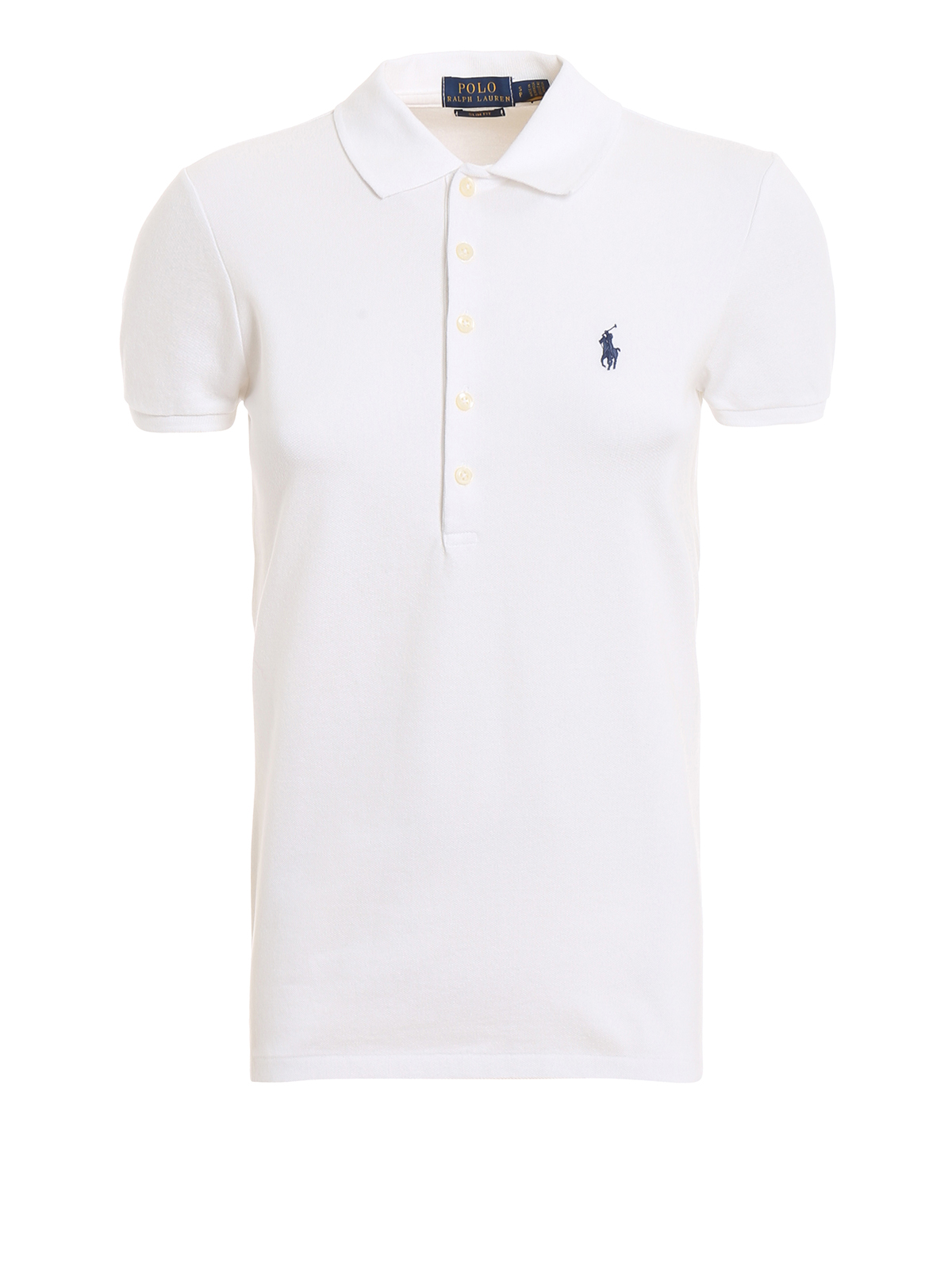 Polo Ralph Lauren - Slim fit white cotton polo shirt - polo shirts ...