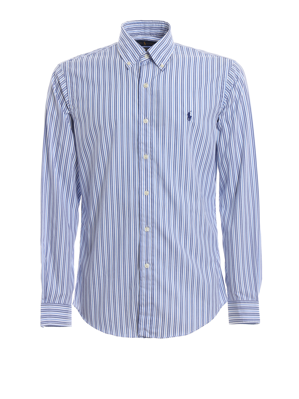Shirts Polo Ralph Lauren - Light blue striped cotton shirt - 710742463005