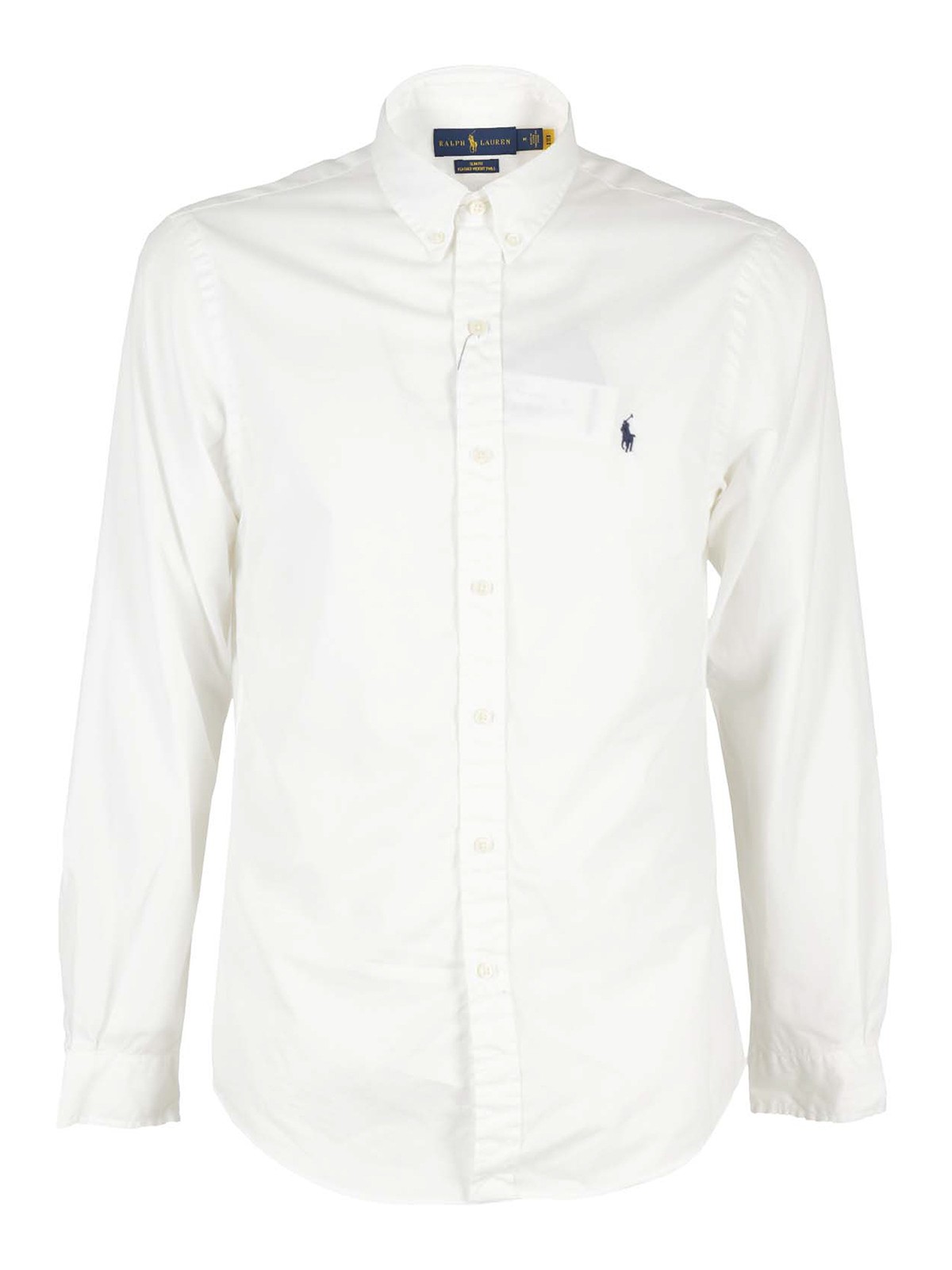 Polo Ralph Lauren Logo Embroidery Cotton Shirt In White