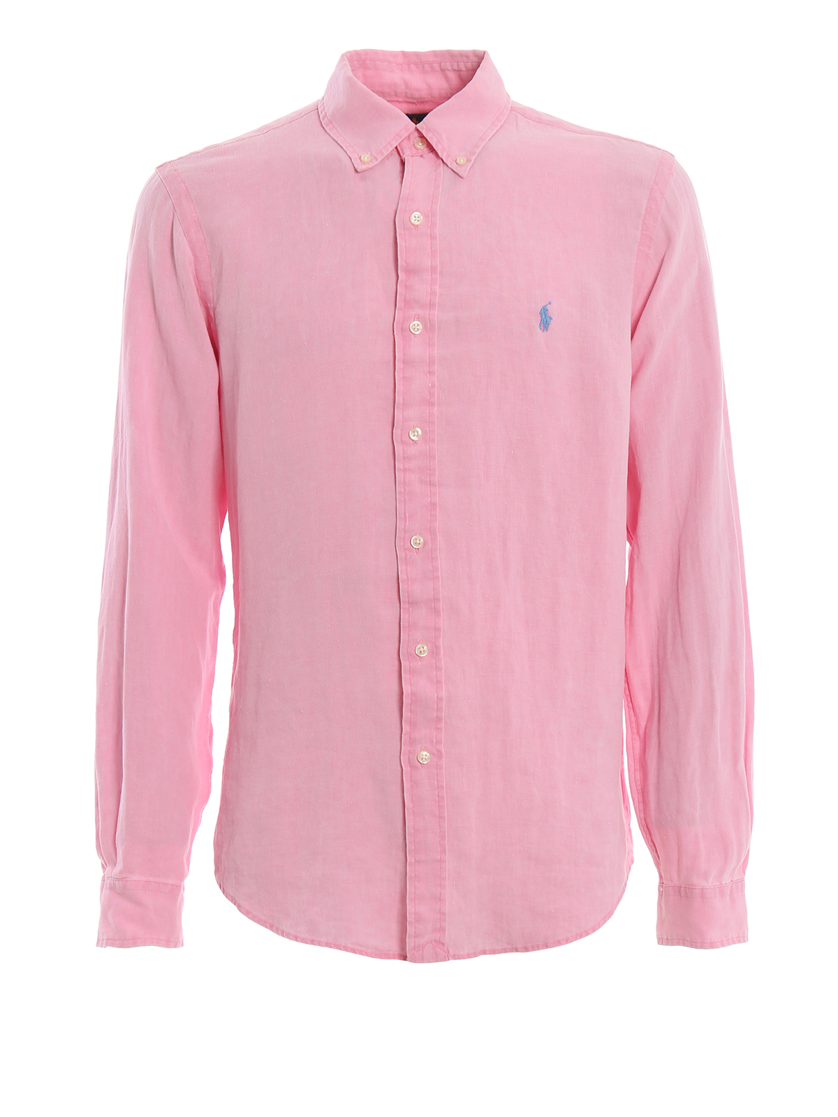 Shirts Ralph Lauren - Pink linen b/d shirt - 710744906005 | iKRIX.com