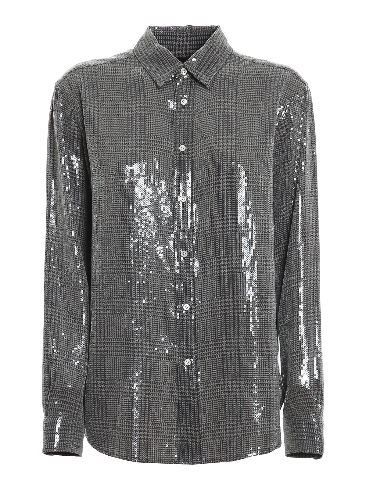 Polo Ralph Lauren - Sequined Prince of Wales shirt - shirts - 211815385001