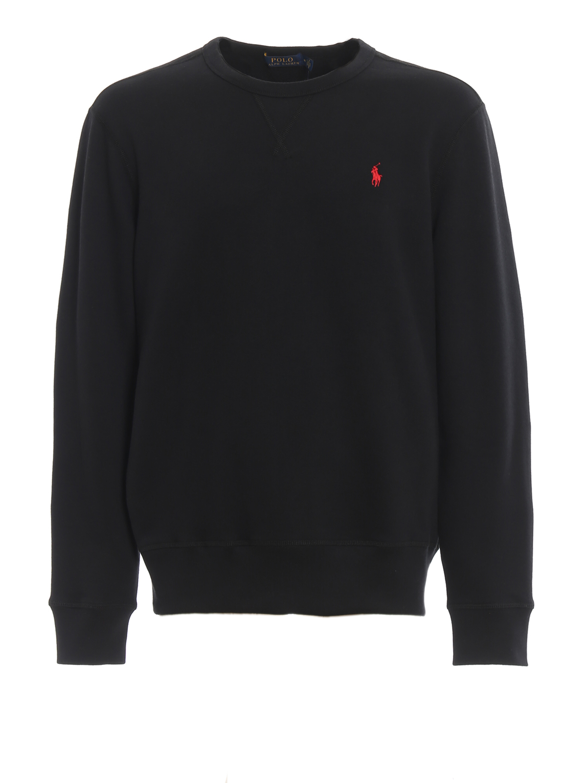 all black polo sweater