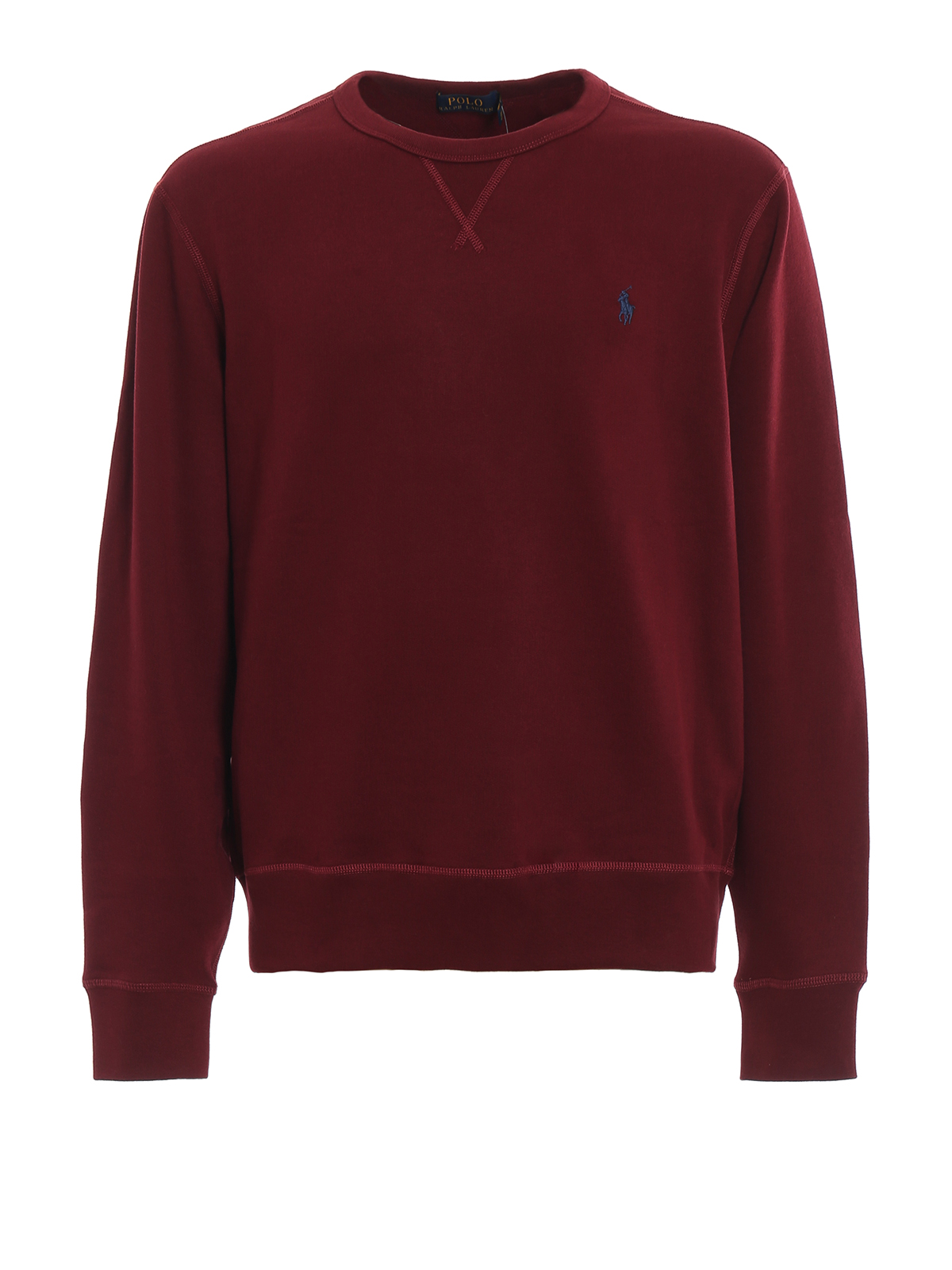 Polo Ralph Lauren - Burgundy cotton blend sweatshirt - Sweatshirts ...
