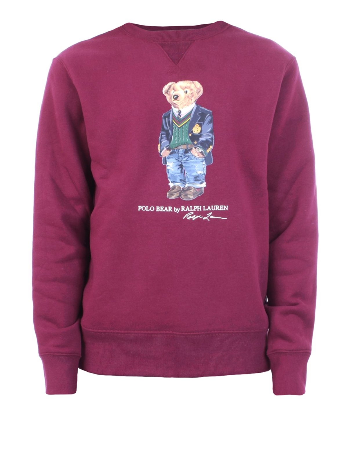 burgundy polo bear hoodie