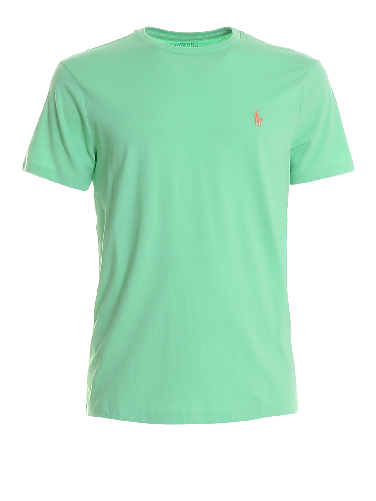 T-shirts Polo Ralph Lauren - Green logo embroidery T-shirt - 710671438122