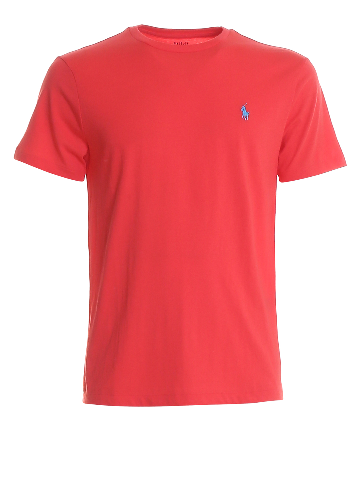 POLO RALPH LAUREN LOGO EMBROIDERY CORAL T-SHIRT