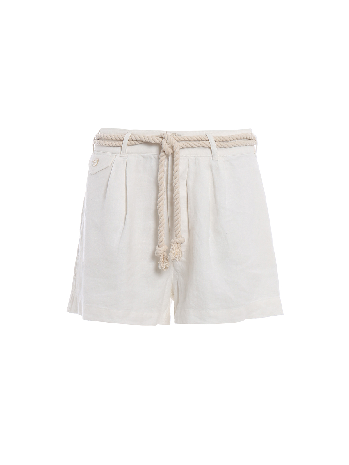 Trousers Shorts Polo Ralph Lauren - Linen flared shorts - 211708914001
