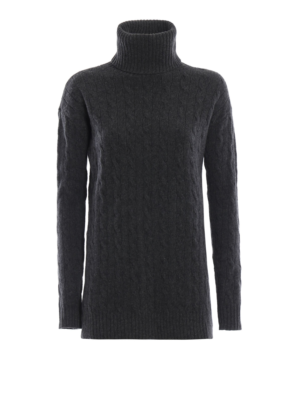 Turtlenecks & Polo necks Polo Ralph Lauren - Twist knit grey wool and ...