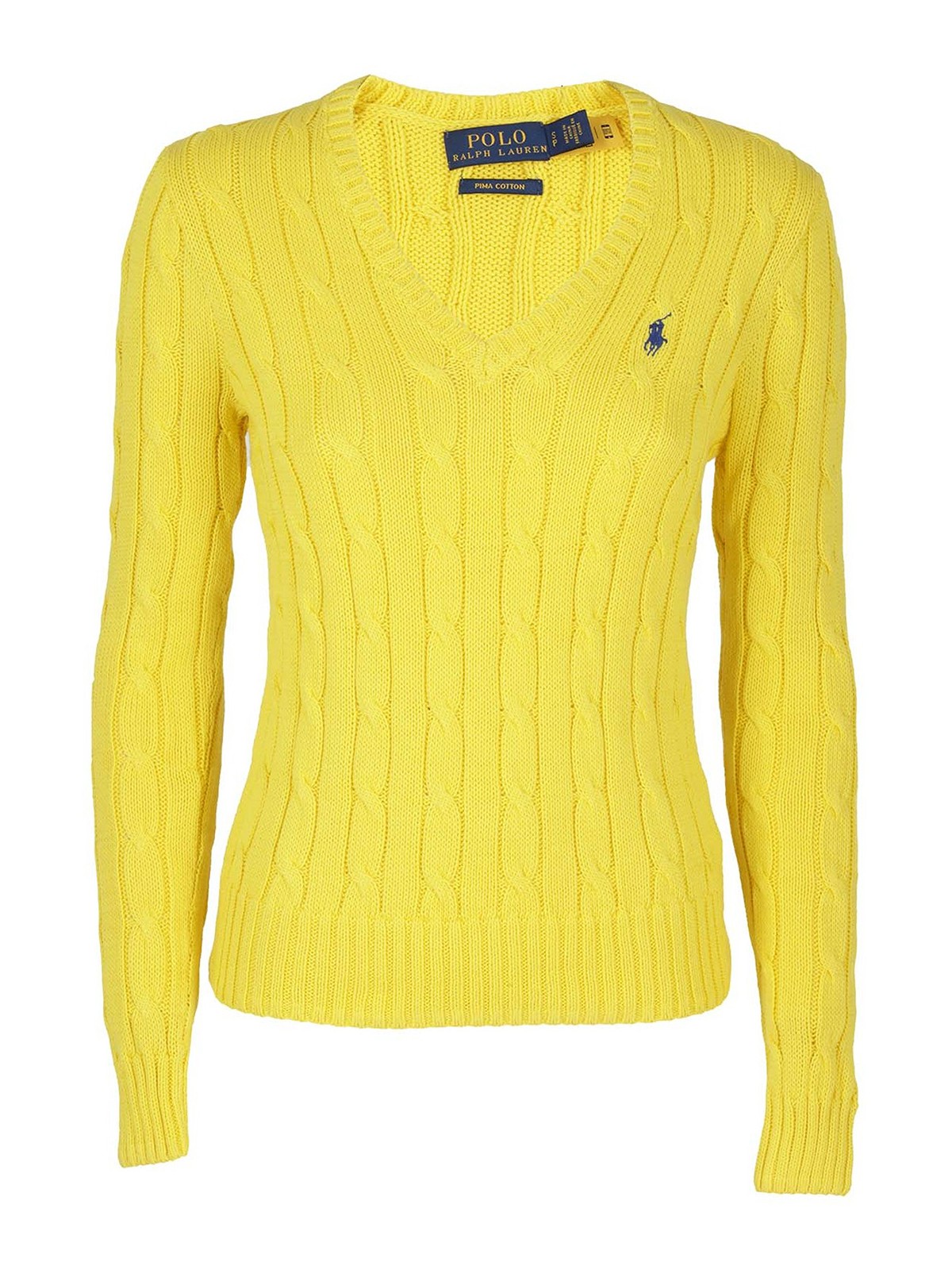 ralph lauren pima cotton v neck jumper