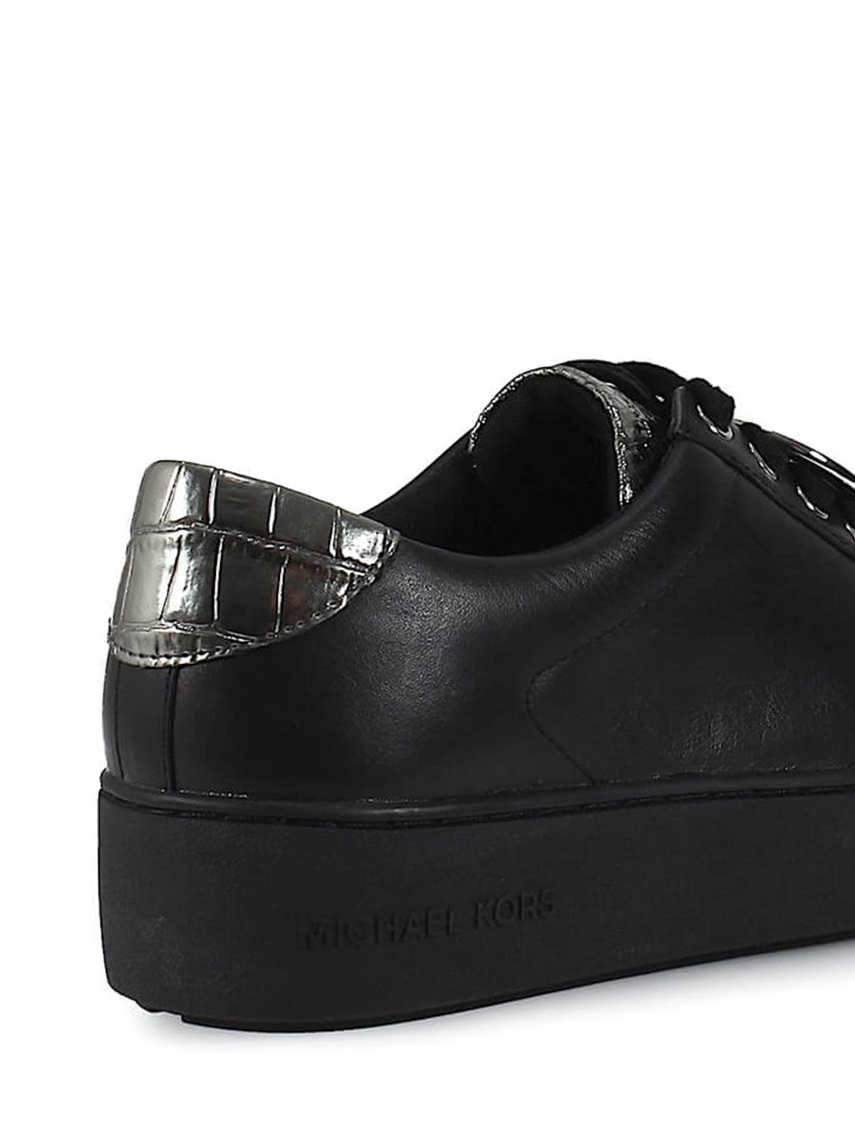 poppy graphic logo leather sneaker