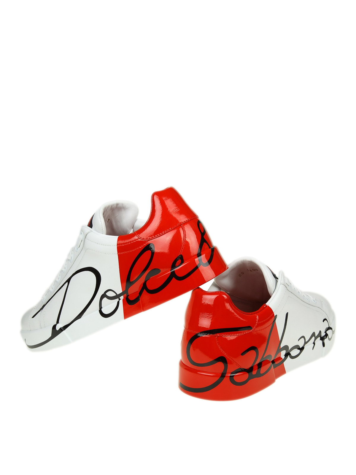 Trainers Dolce & Gabbana - Portofino white and red leather 