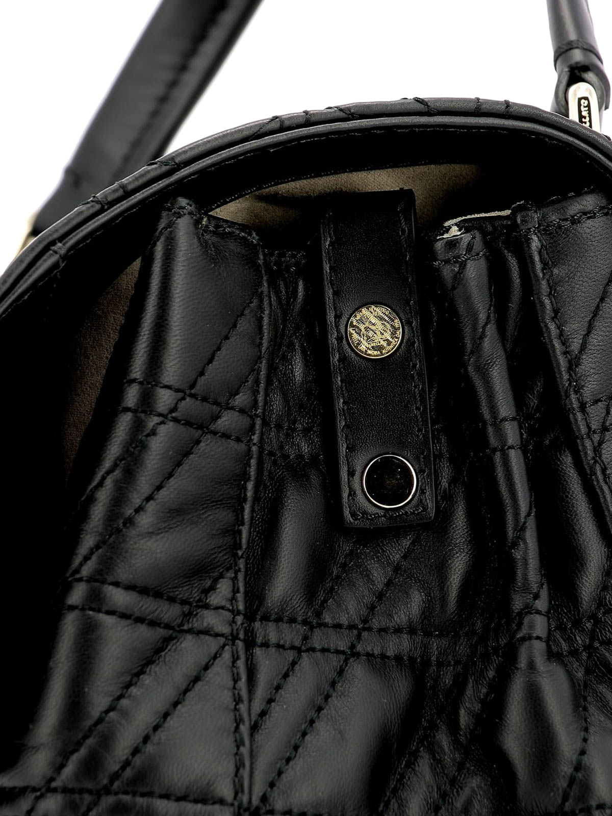 Totes bags Zanellato - Postina S Zeta black matelassé leather bag 