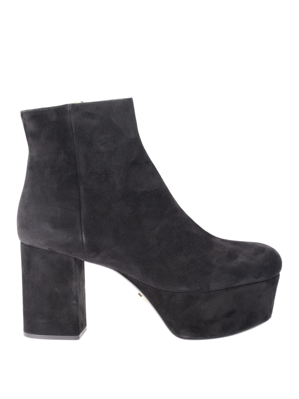 booties with thick heel