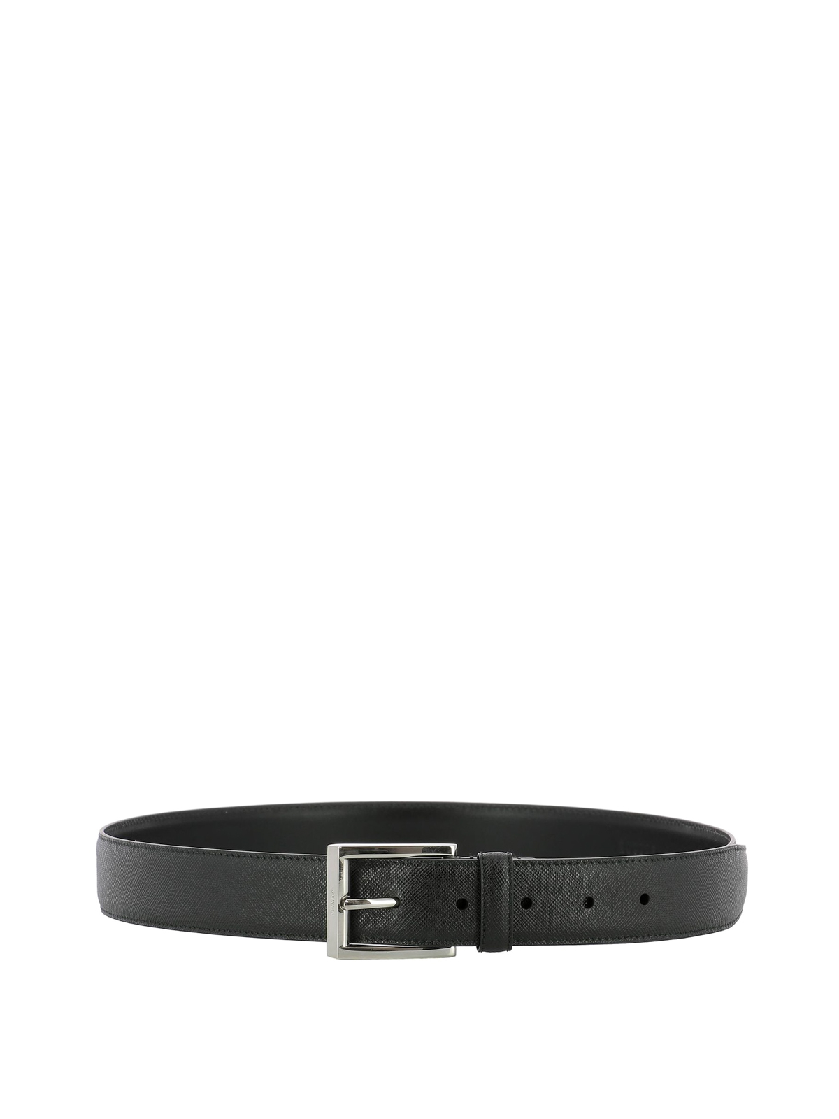 prada black saffiano leather belt