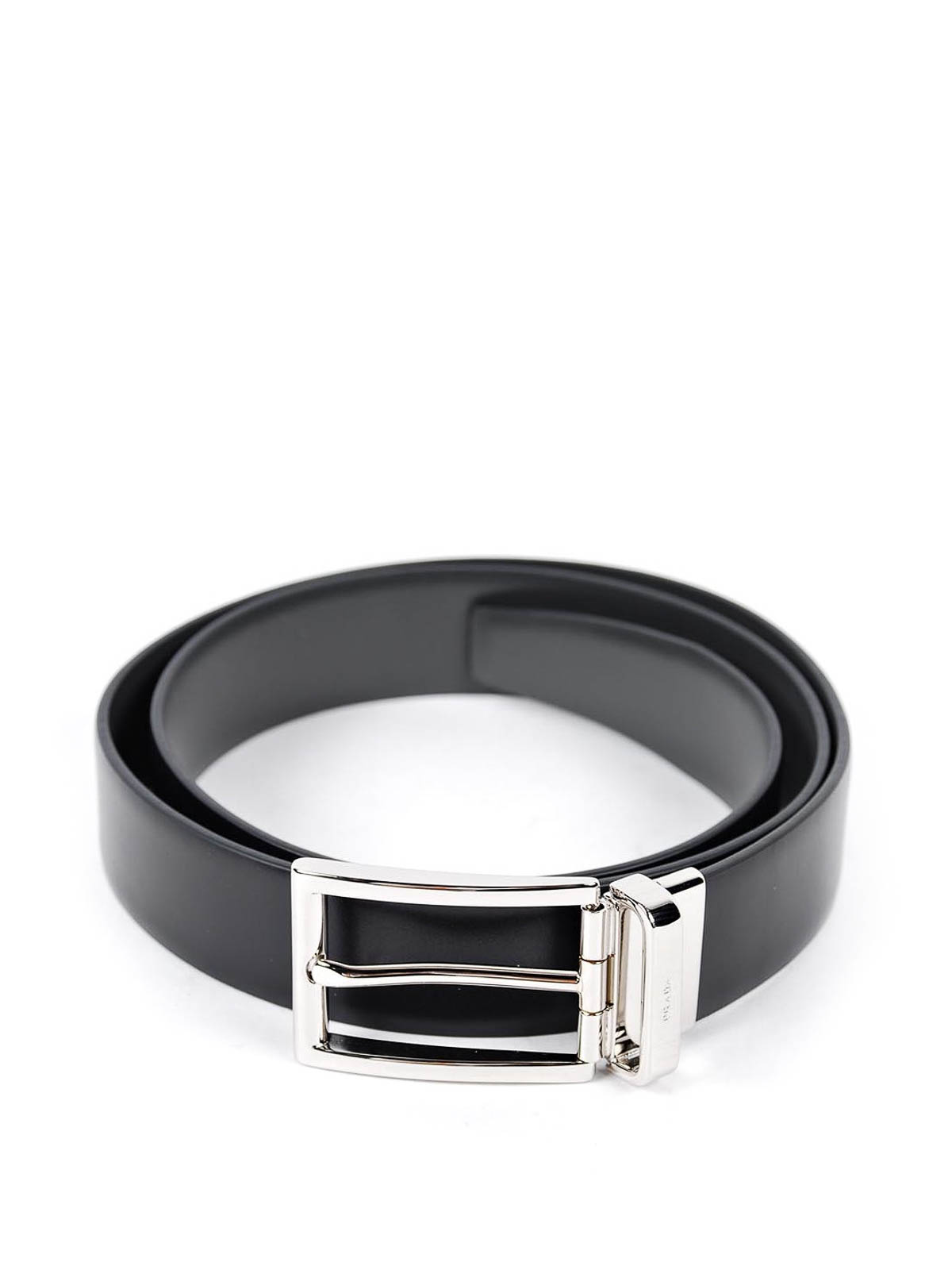 Smooth leather belt by Prada - belts | iKRIX  