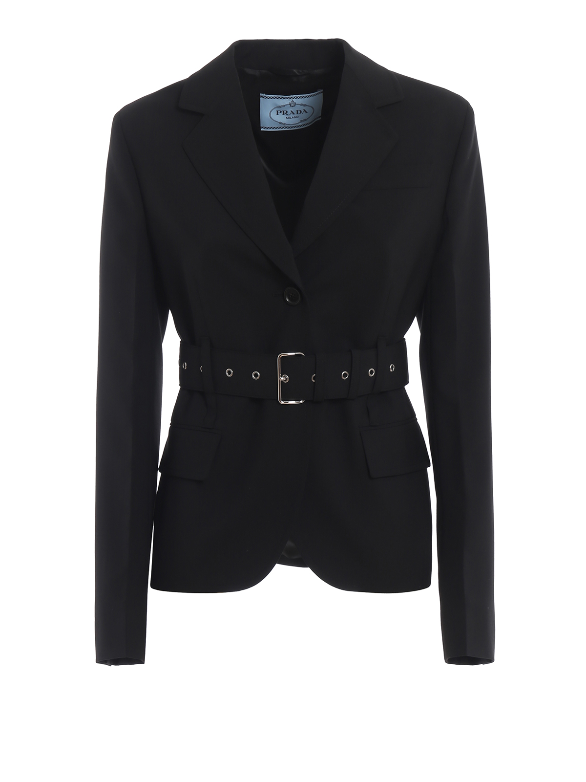 prada belted blazer