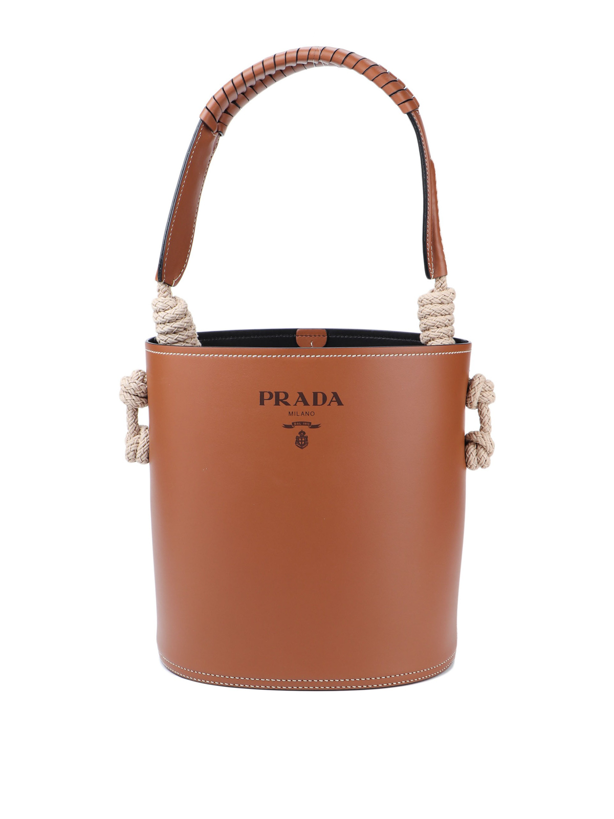 Bucket bags Prada Cord detailed leather bucket bag 1BE0502AIXVOOOF0XKV