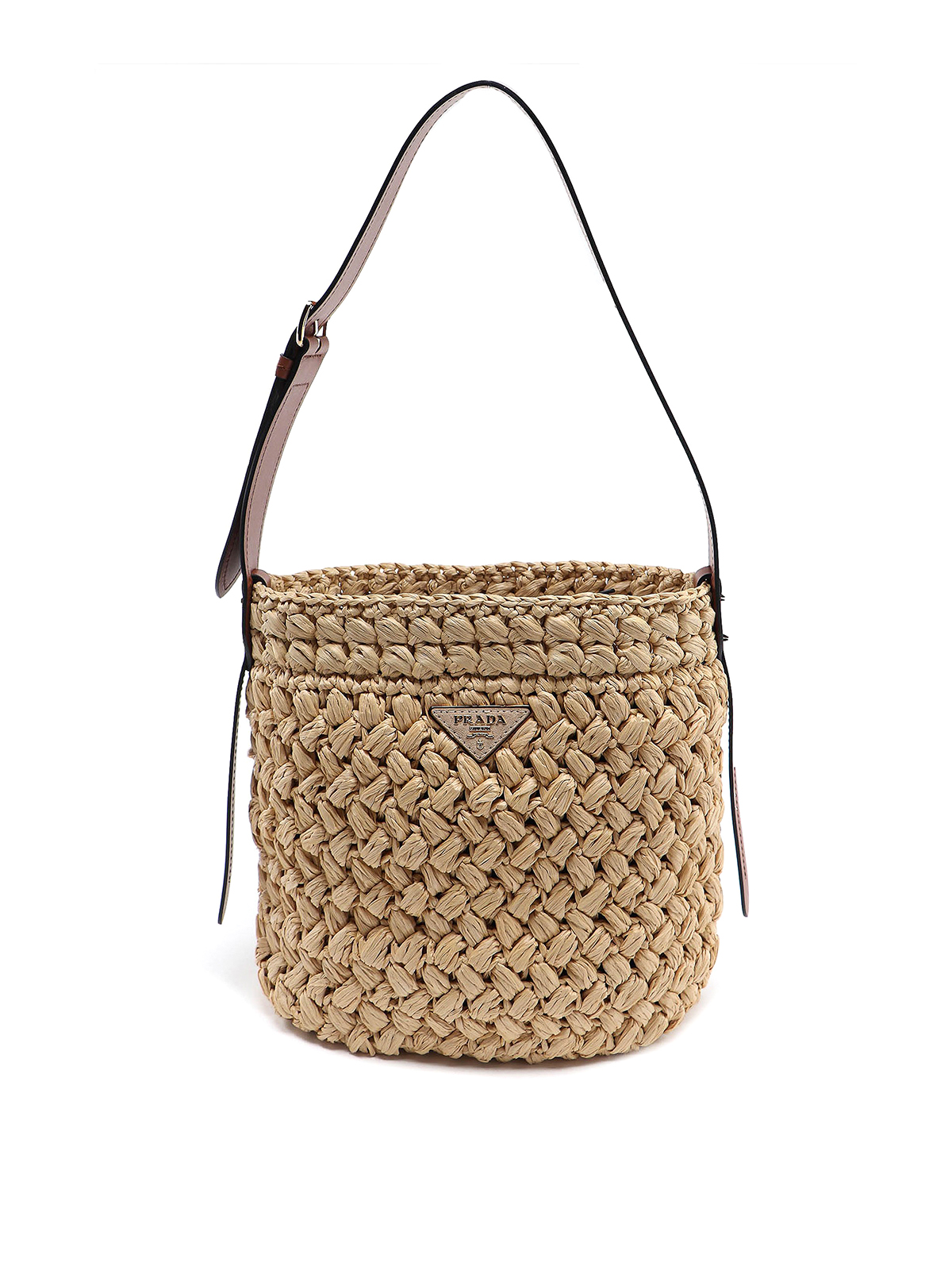 raffia bucket bag