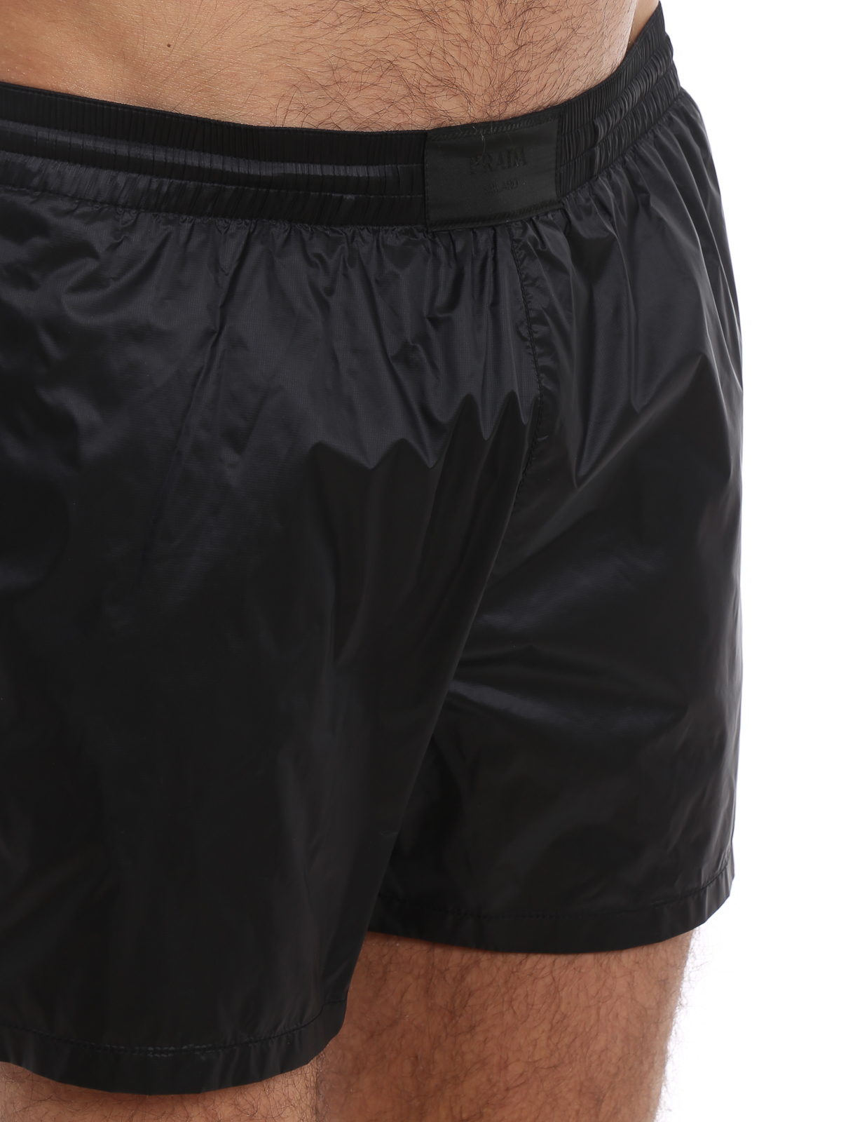 Swim shorts & swimming trunks Prada - Black microristop nylon swim shorts -  UB3361P3A002