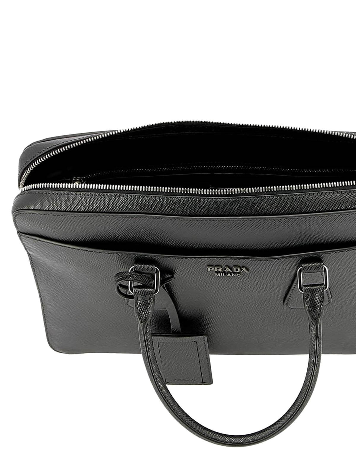 prada leather briefcase