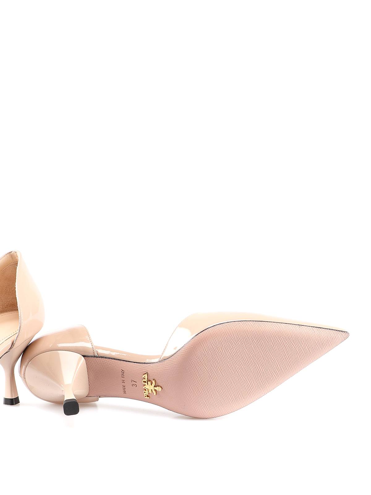 Orsay style pink patent leather pumps 