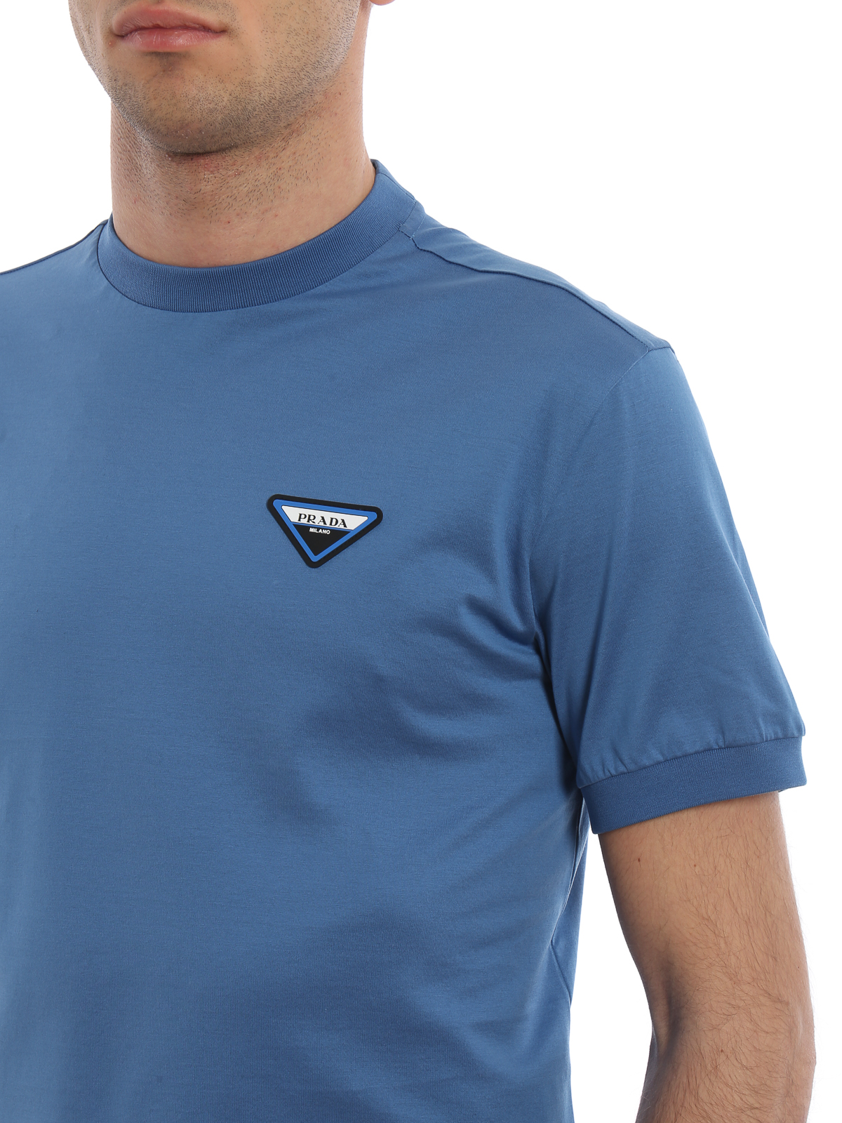 T-shirts Prada - Extra fine cotton crew neck T-shirt - UJN558QYRF00130S