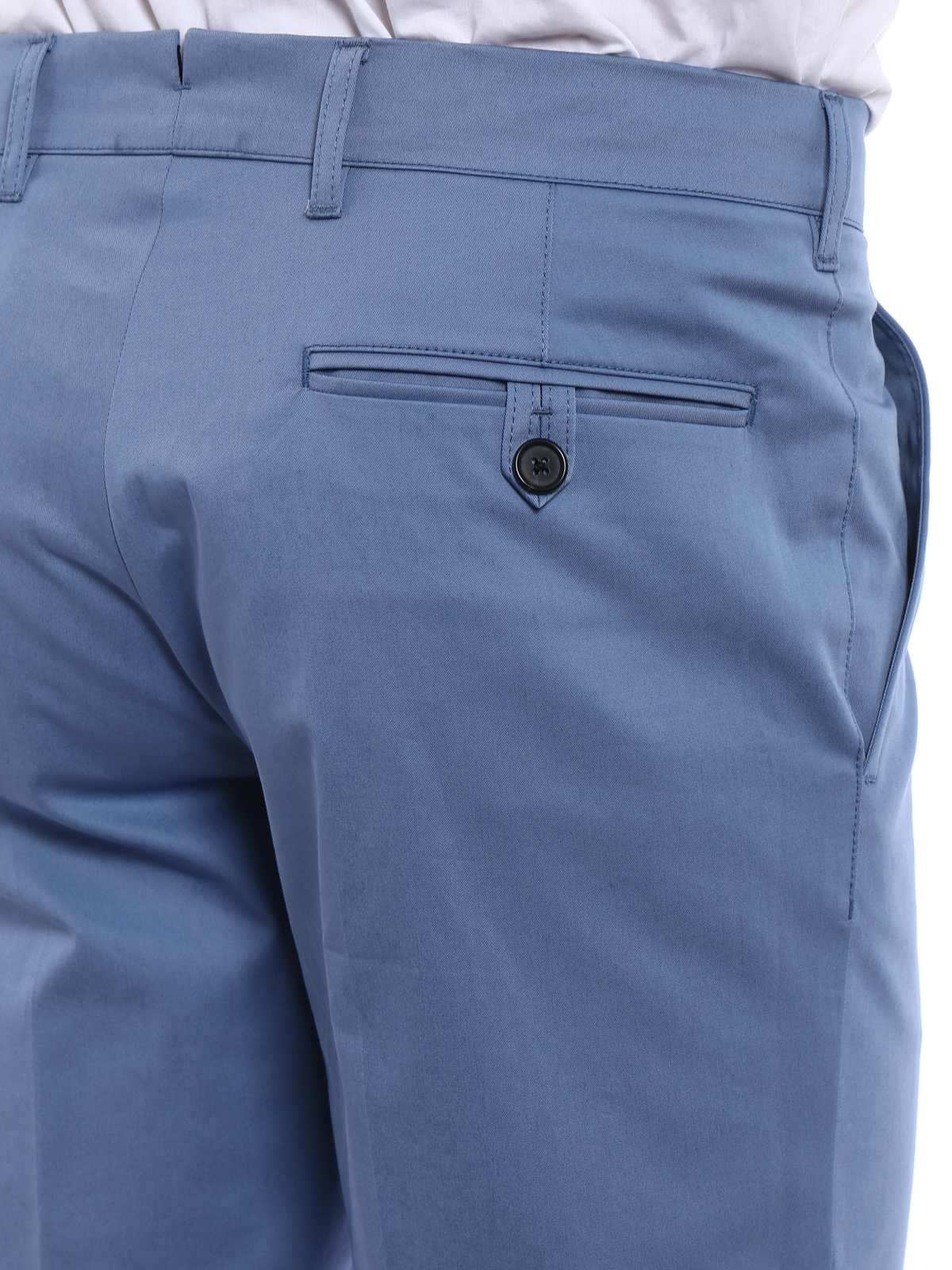 Casual trousers Prada - Gabardine light blue trousers - SPE121GQSF0154