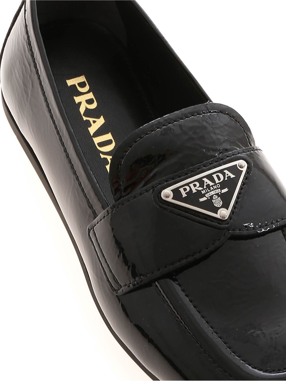 Prada - Loafers with Prada logo in 