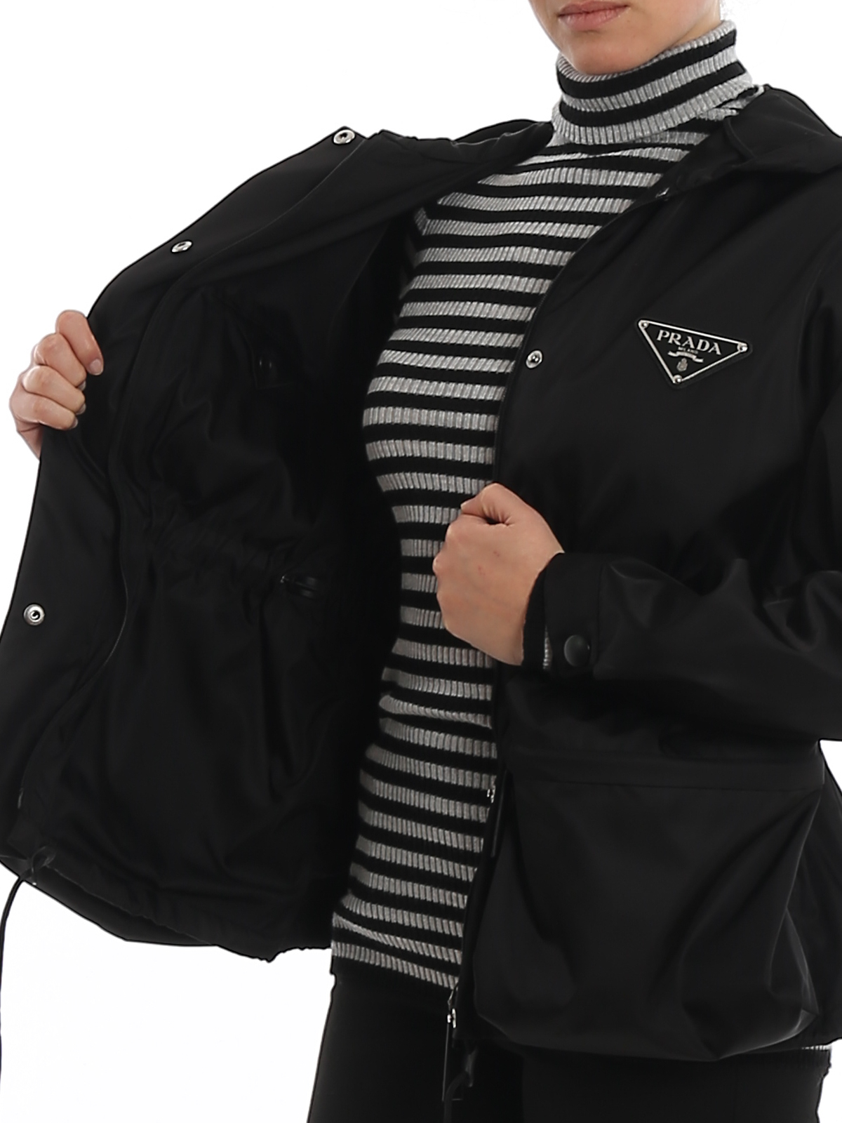 Casual jackets Prada - Nylon hooded jacket - 291765I18F0002 
