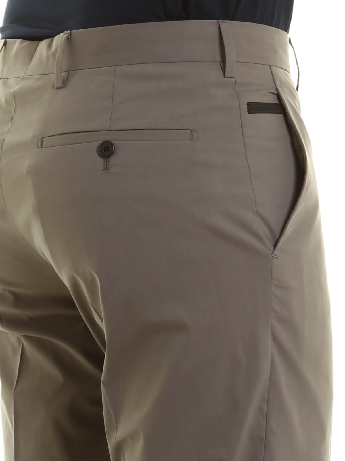Pantalones casual Prada - Pantalón De Traje Gris Para Hombre - UPA762XA5276