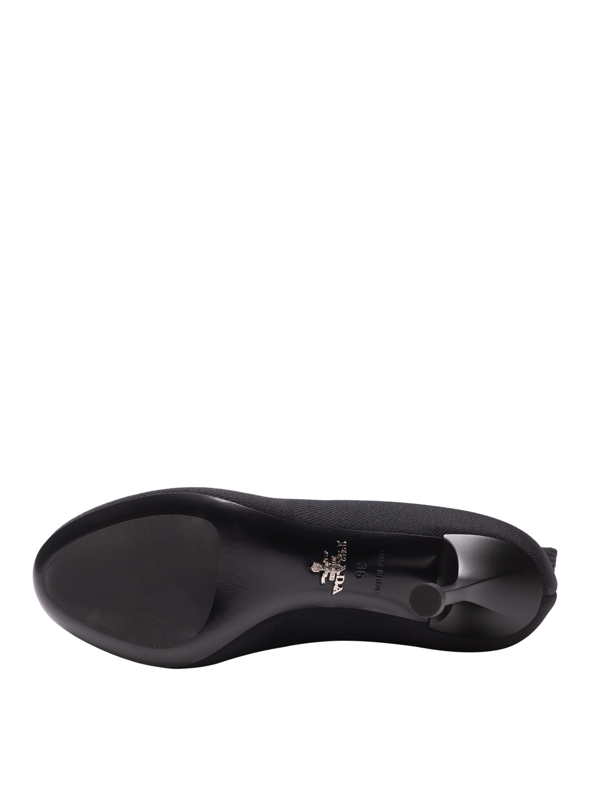 prada stretch fabric booties
