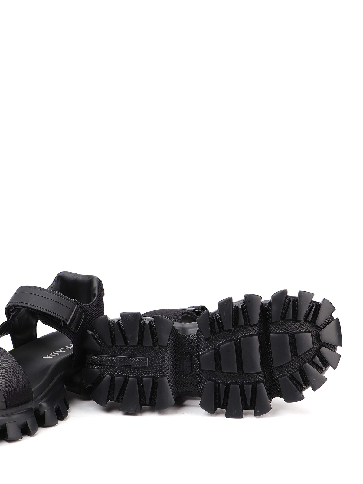 prada sporty nylon band strap sandals