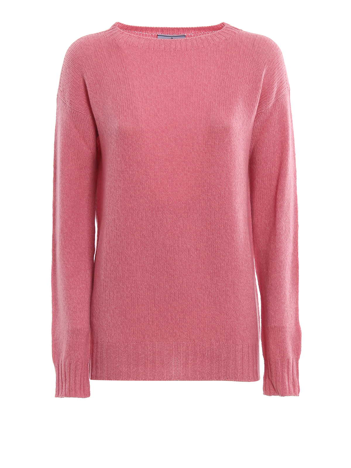 Prada Soft Cashmere Sweater In Dark Pink | ModeSens