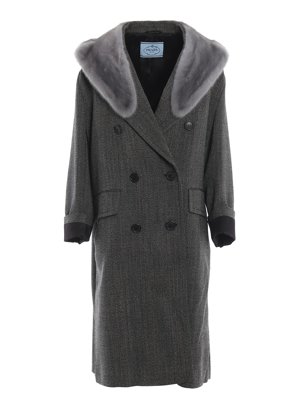 prada fur coat mens