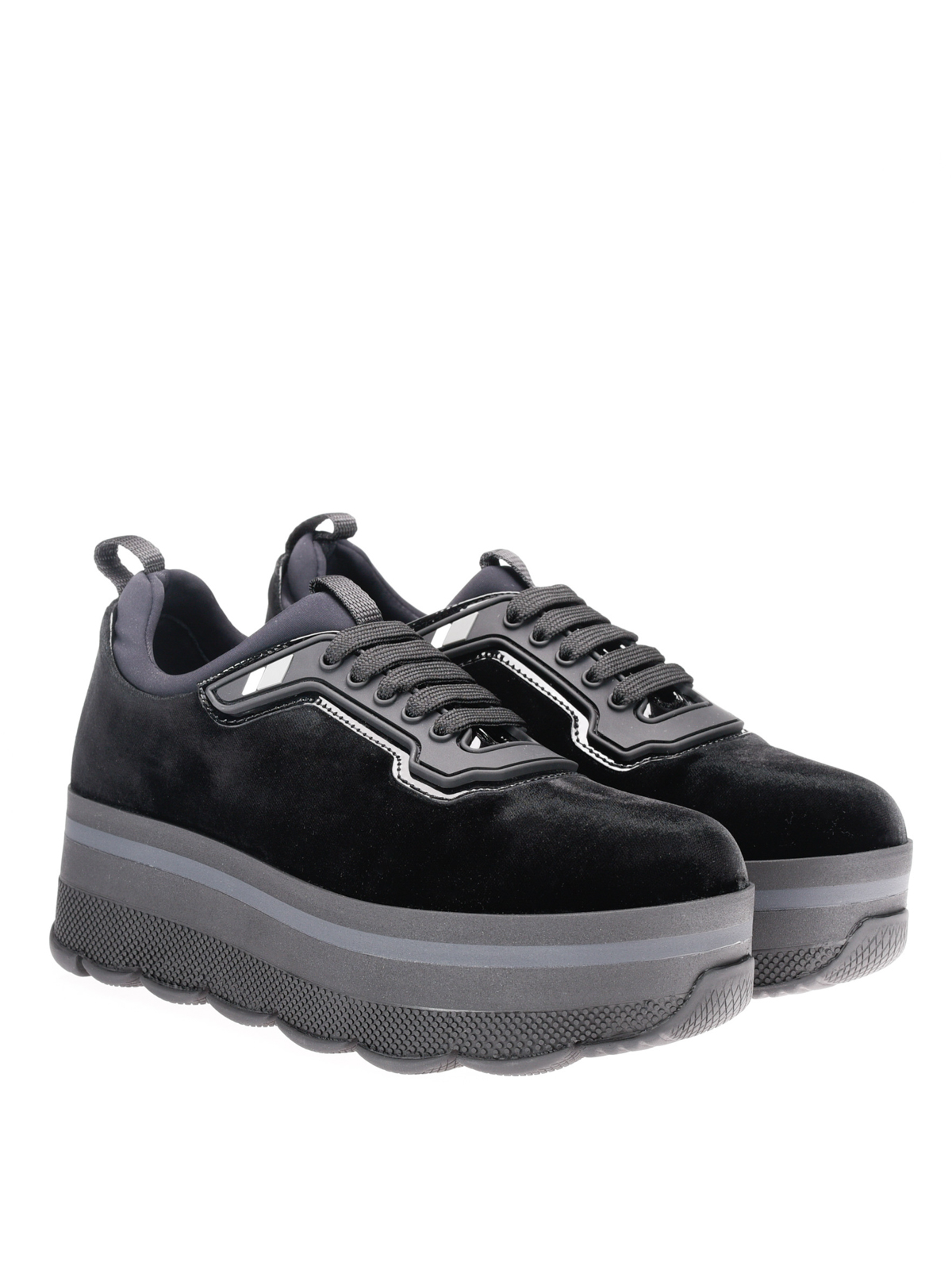 prada linea rossa sneakers black