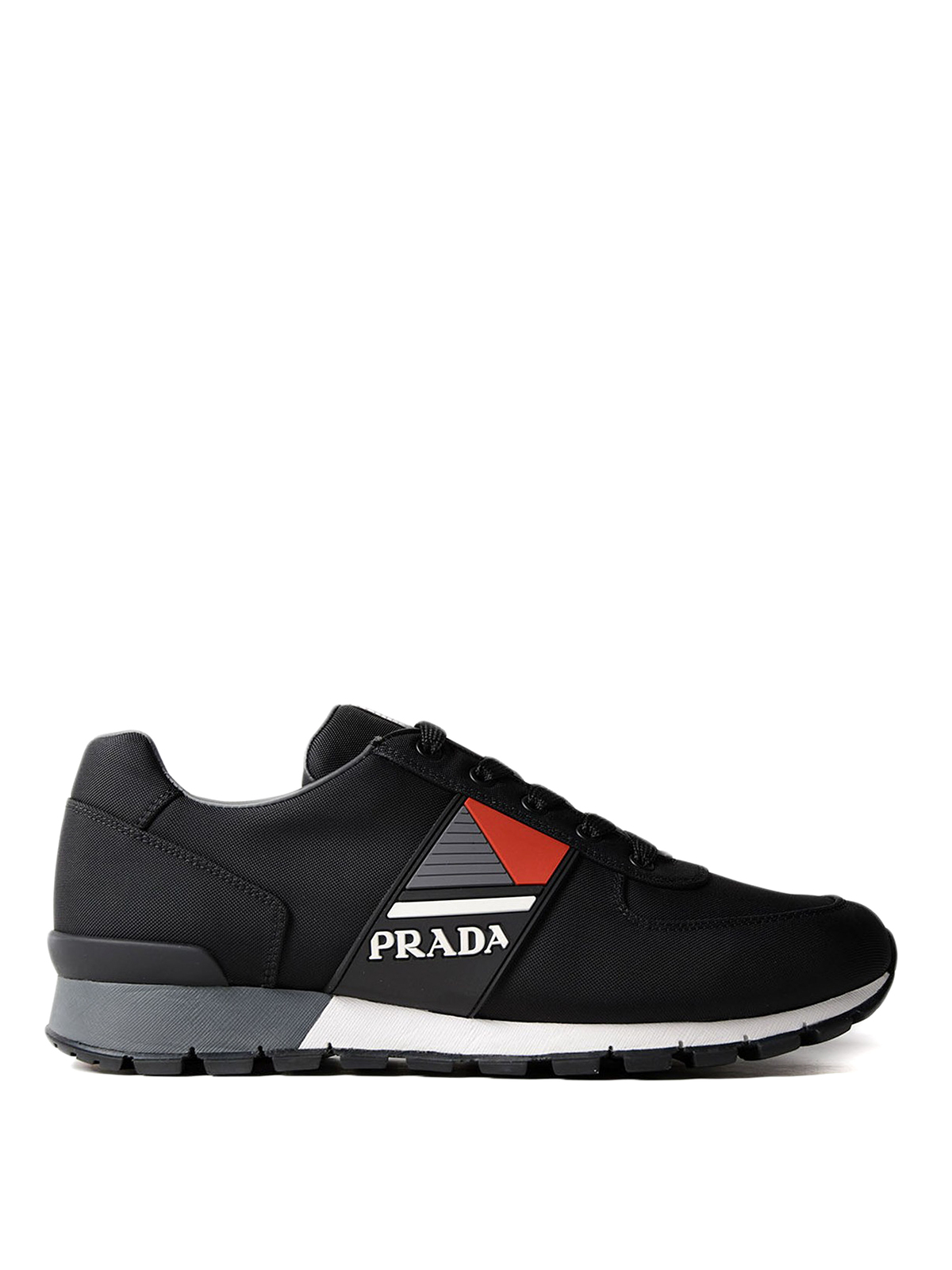 prada linea rossa sneakers black