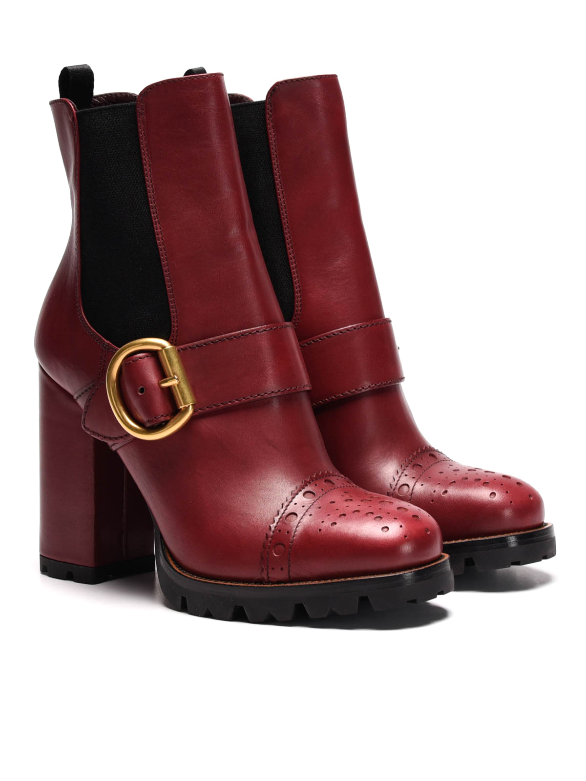 prada buckle boots