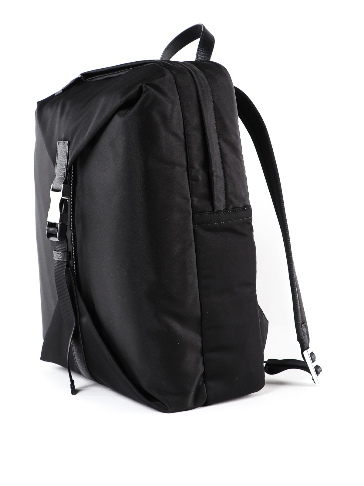 black nylon rucksack