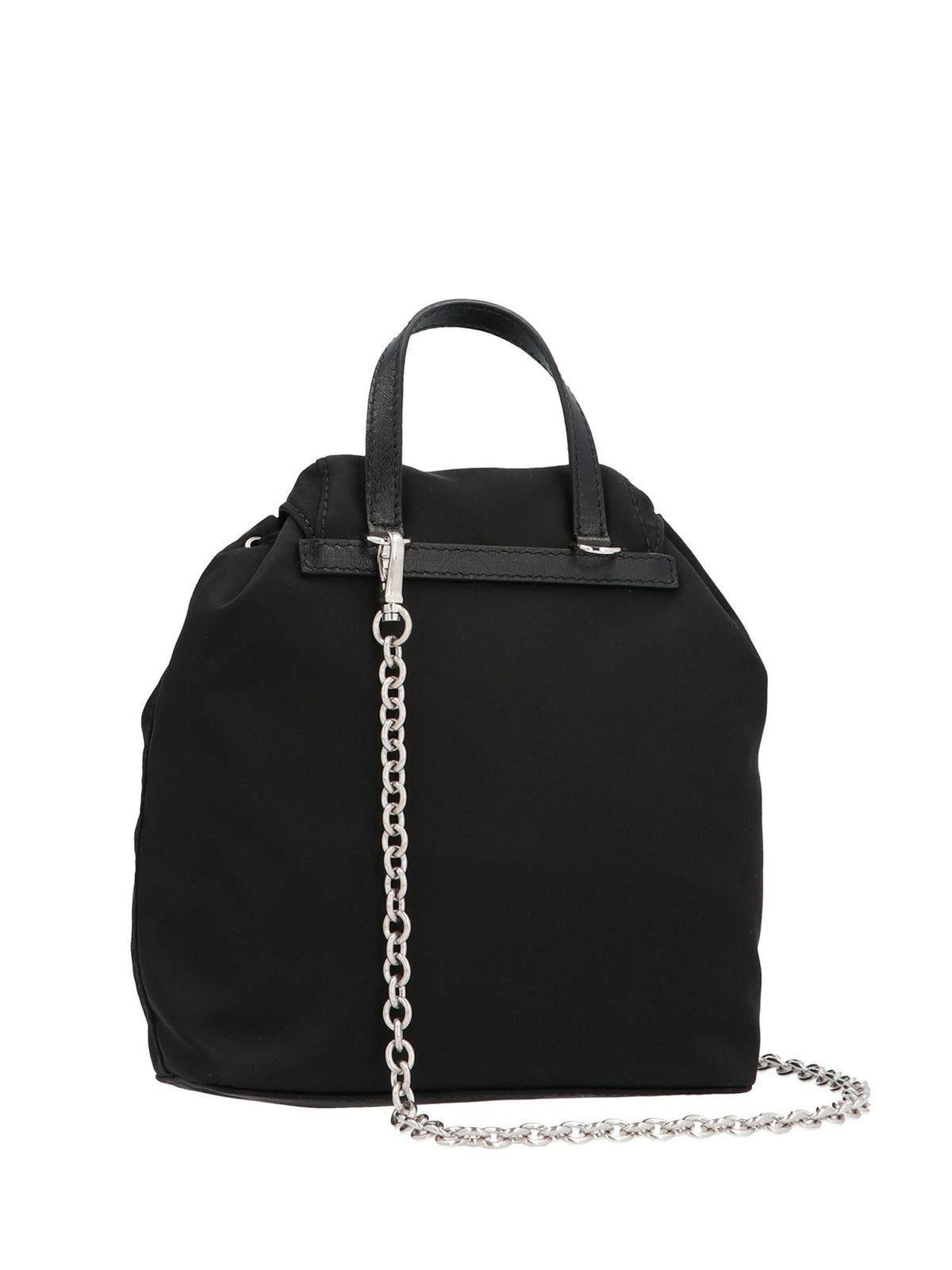 prada mini backpack with chain