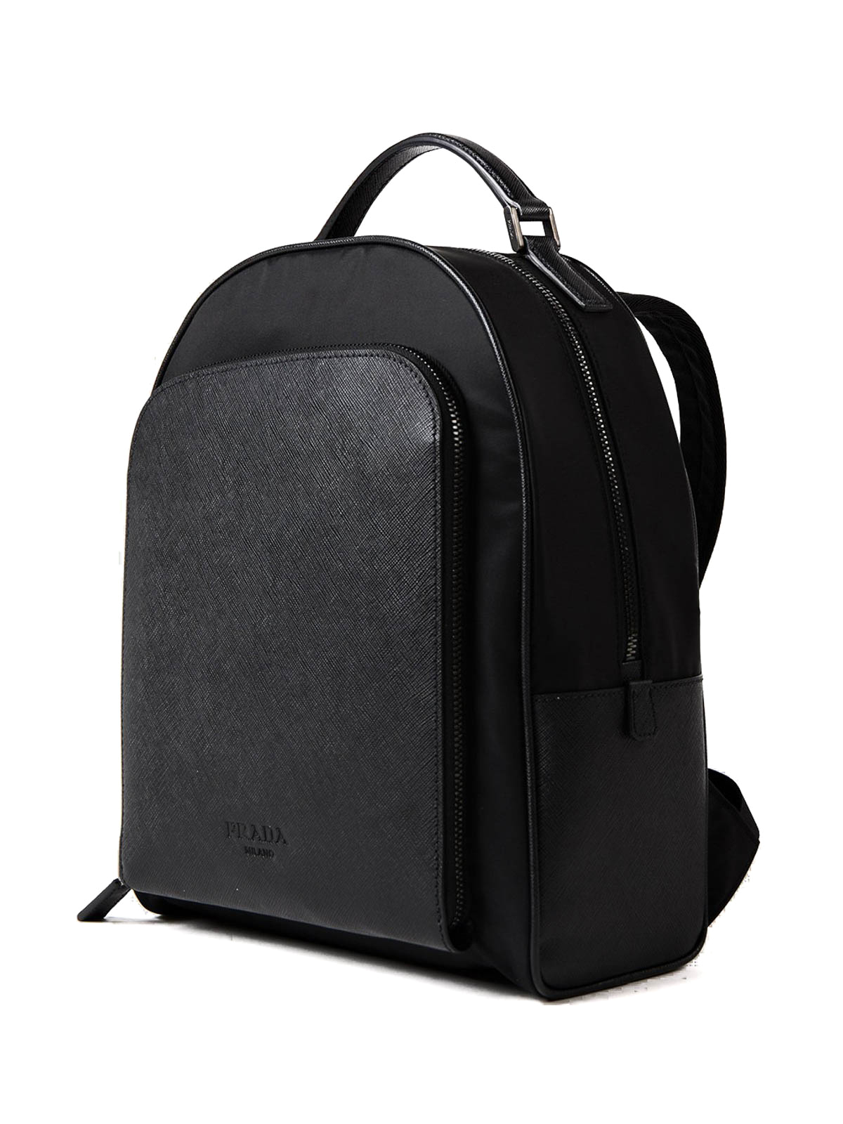 Backpacks Prada - Nylon and saffiano leather backpack - 2VZ011064002