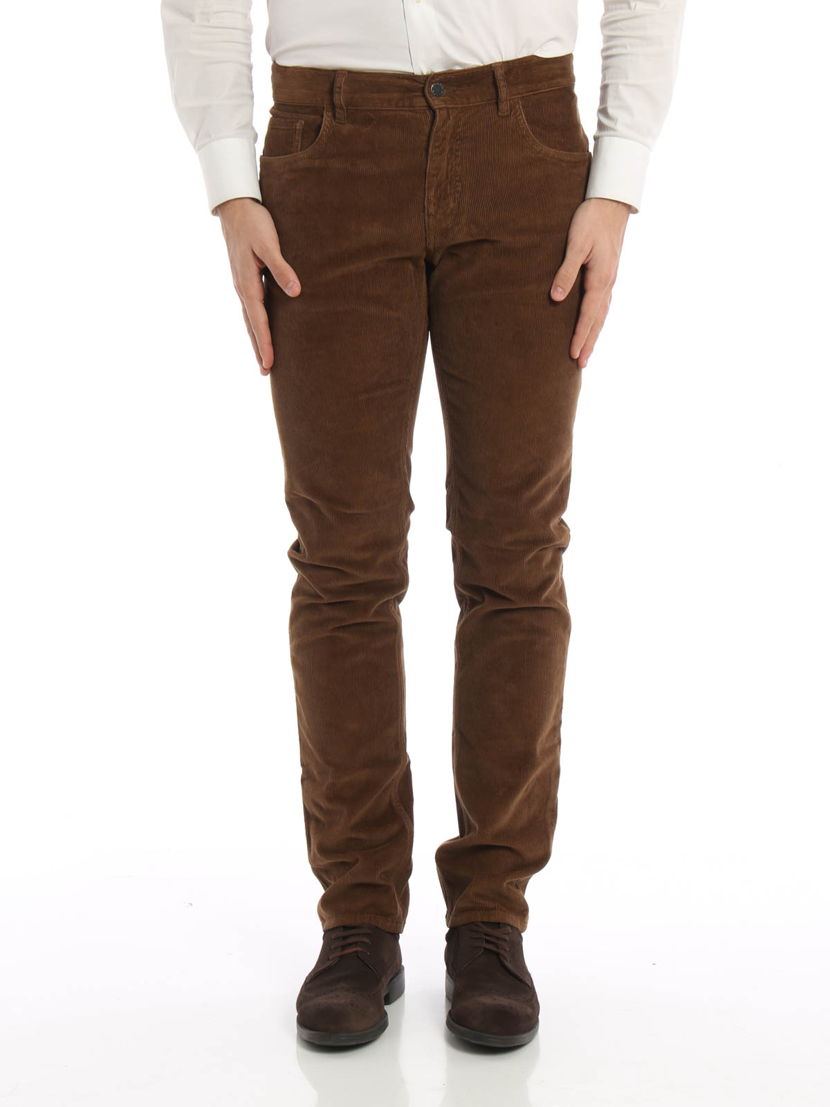 Pantalones casual Prada - Pantalón De Traje Marrón Claro - GEP1781CEDF0GQV06