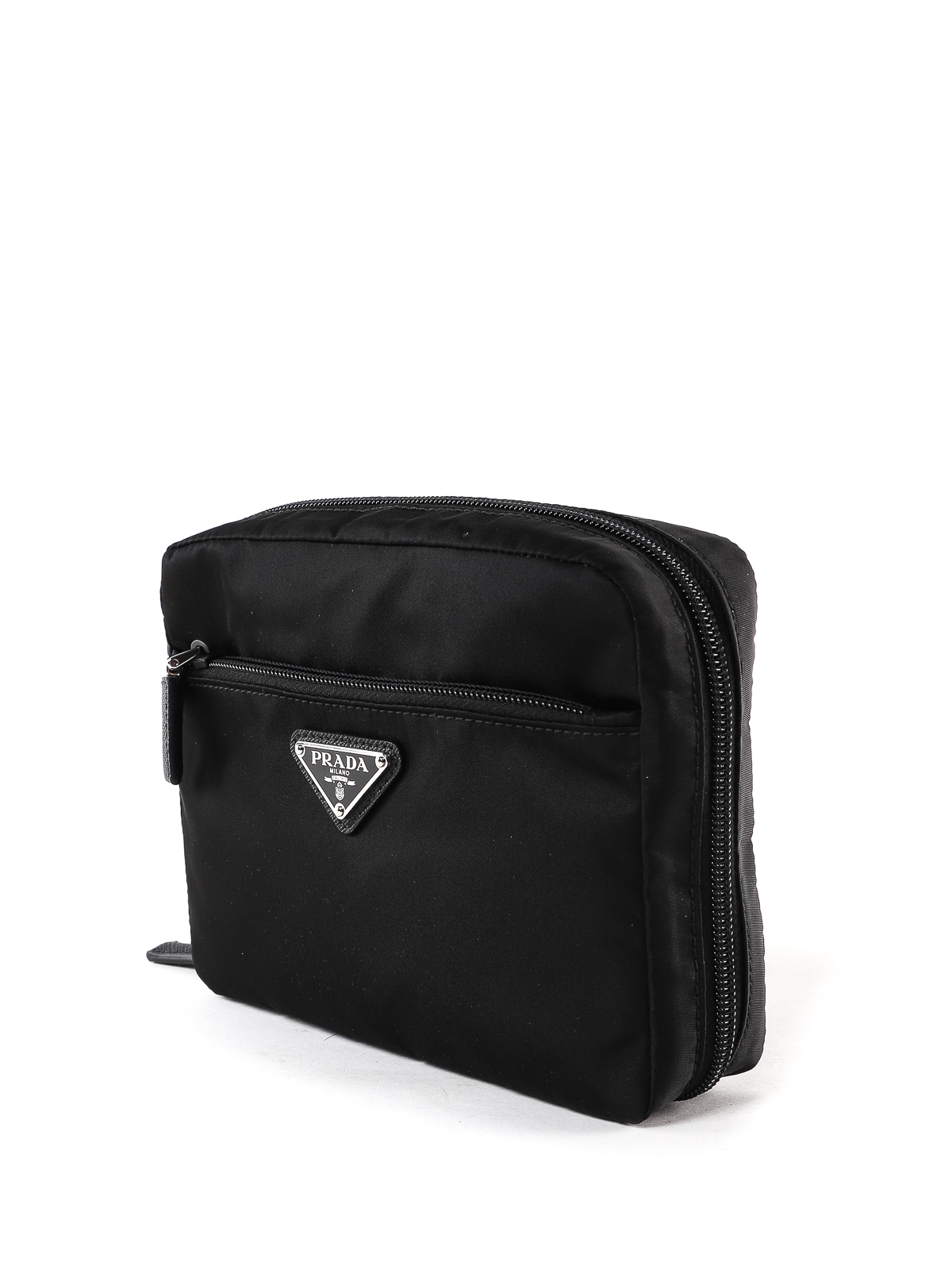 Clutches Prada - Black nylon pouch - 2NA017064002 | Shop online at 