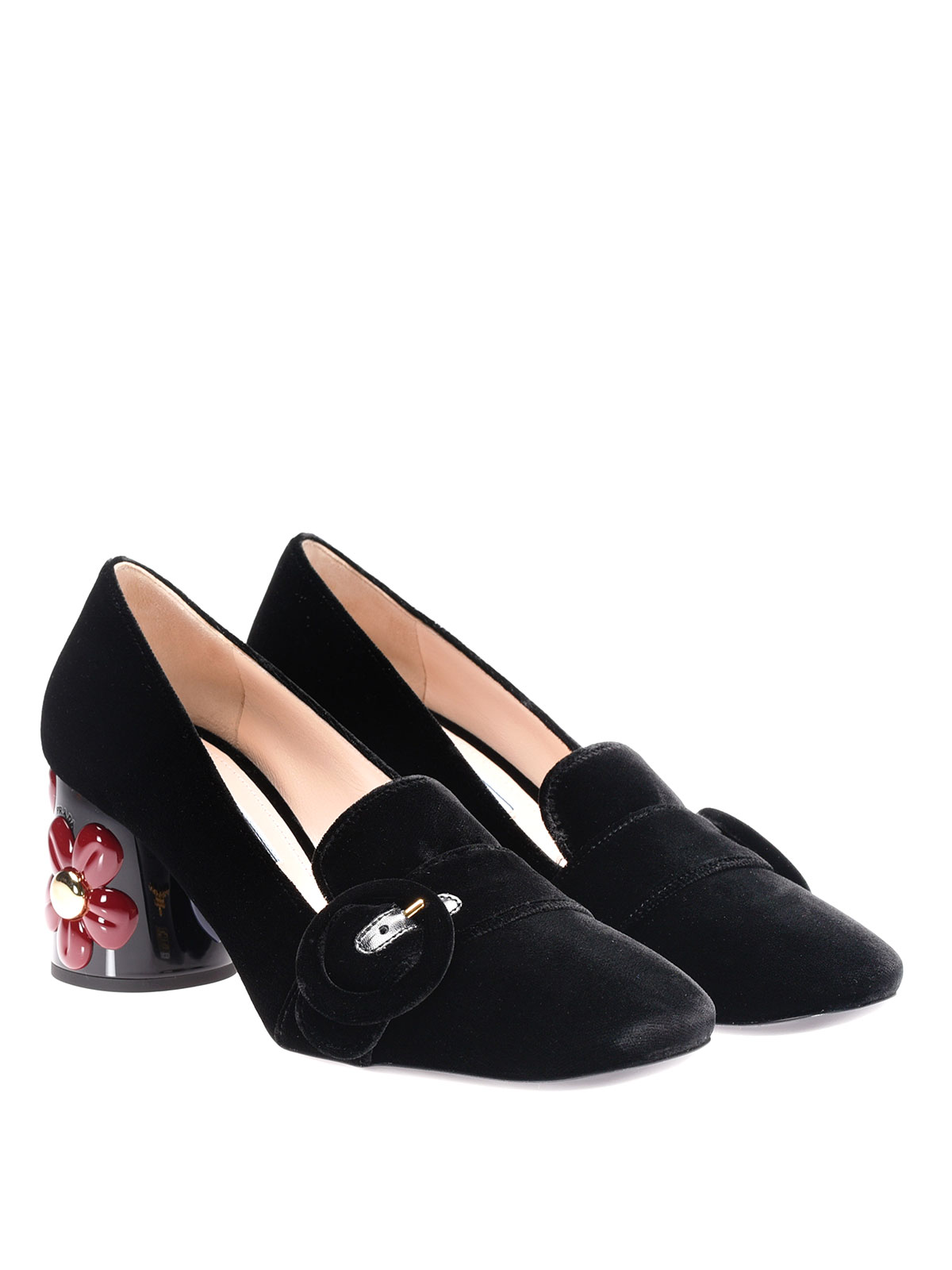 prada velvet pumps