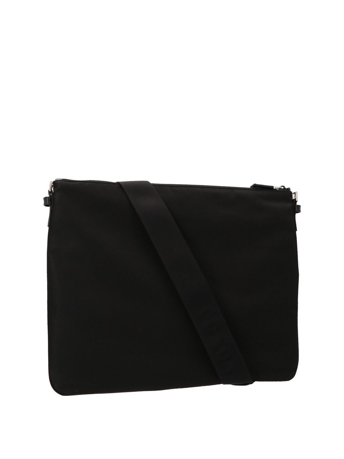 Prada - Bandoliera messenger bag in black - cross body bags ...