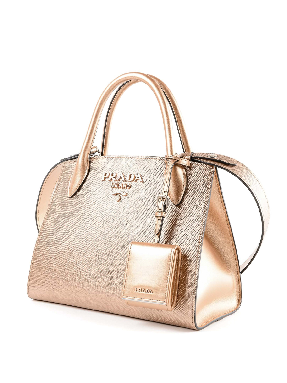 prada rose gold bag