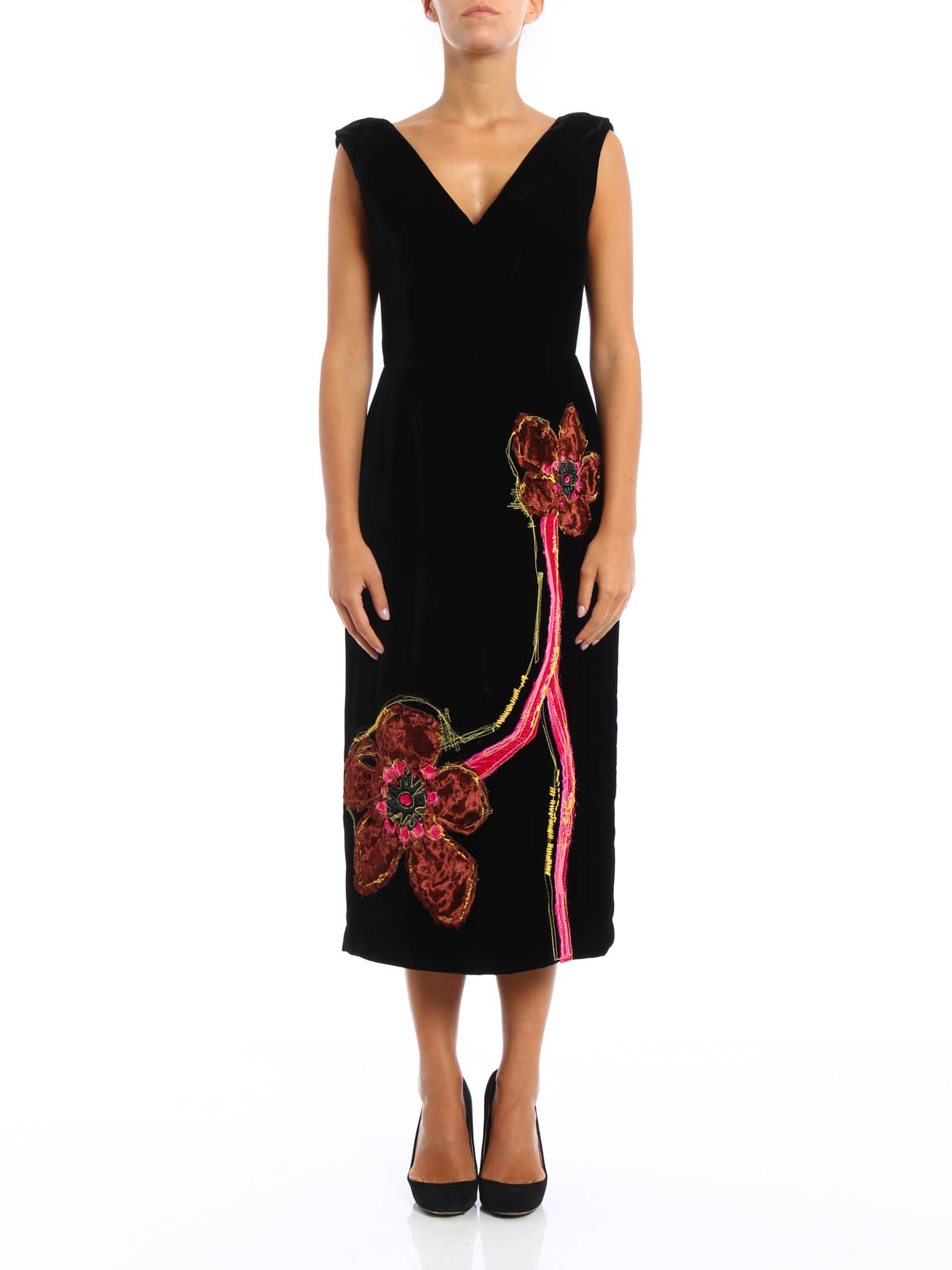 Vestidos de noche Prada - Vestido De Noche Negro - P34A01MKPF026M04