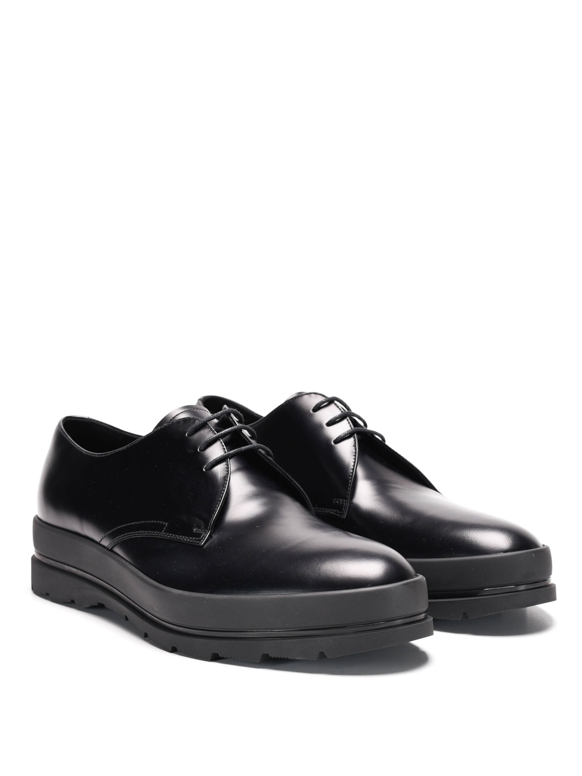 Prada - Brushed leather lace-ups - lace-ups shoes - 2EG185B4LF0002