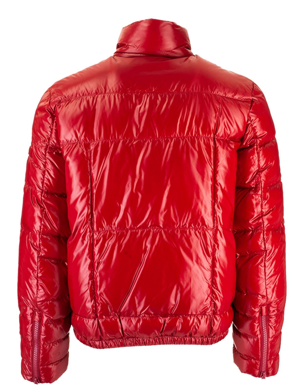 کاپشن Prada - Padded down jacket in red 